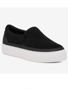 UGG Zilo Slip-On Suede Black/White Women’s size 8 NEW!!!